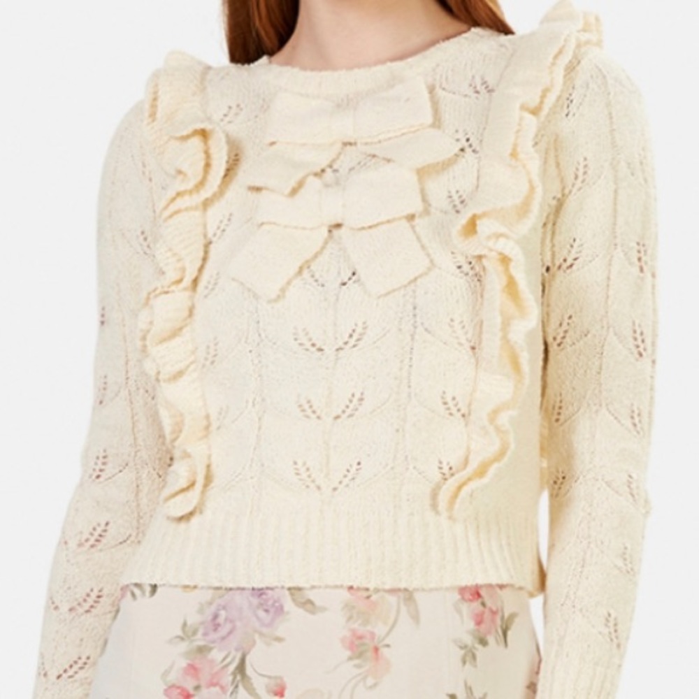 LoveShackFancy- Kennie Pullover Knit Sweater